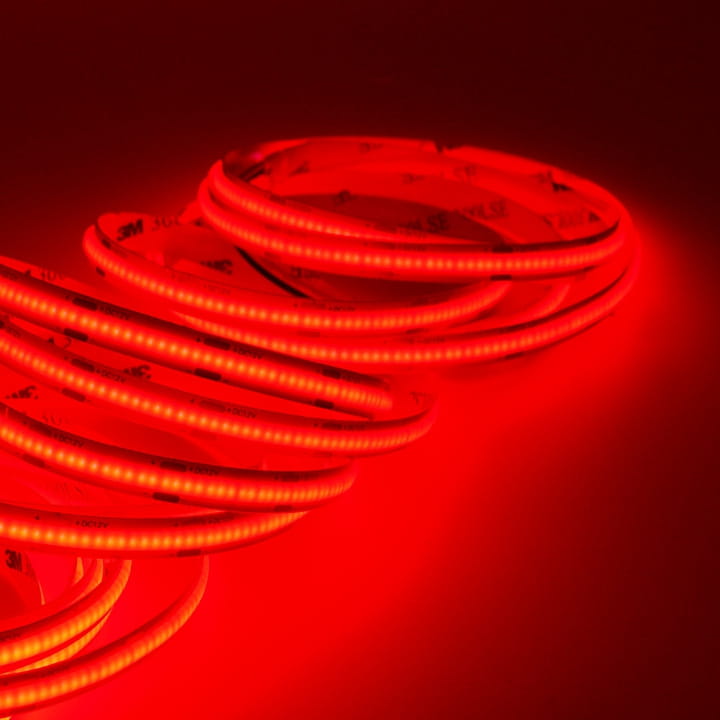 LED pásek COB 12V / 480LED / 9W / ČERVENÁ / IP20 / 8mm / PRO+